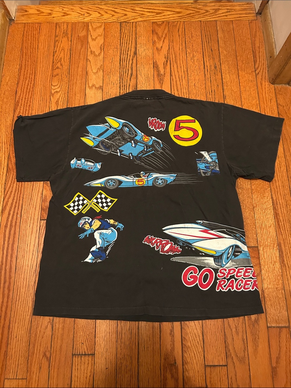 VINTAGE RARE Speed Racer Graphic Tee - Black - Picture 2 of 4